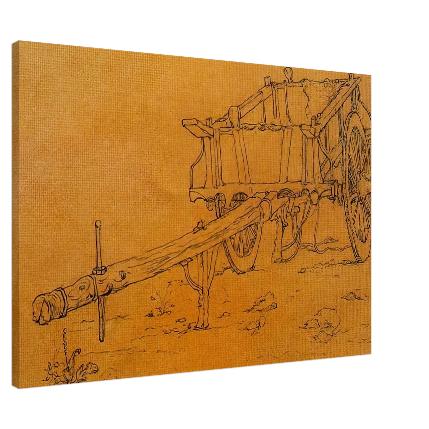 Giorgio de Chirico - THE CHARIOT Canvas - 20x30 cm / 8x12 inches-canvas