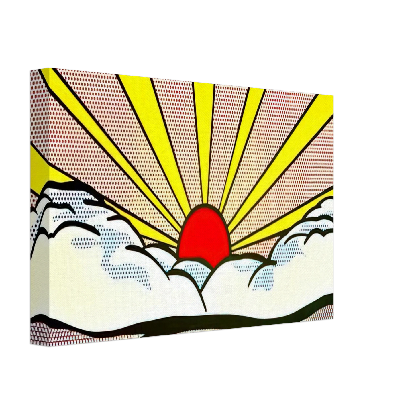 Roy Lichtenstein - SUNRISE 1965 Canvas - 40x60 cm / 16x24 inches-canvas