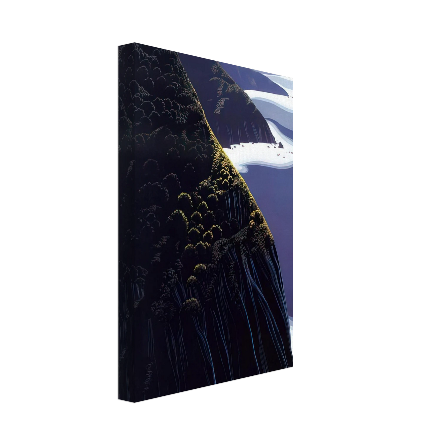 Eyvind Earle - Gray Big Sur Canvas - 40x60 cm / 16x24 inches-canvas