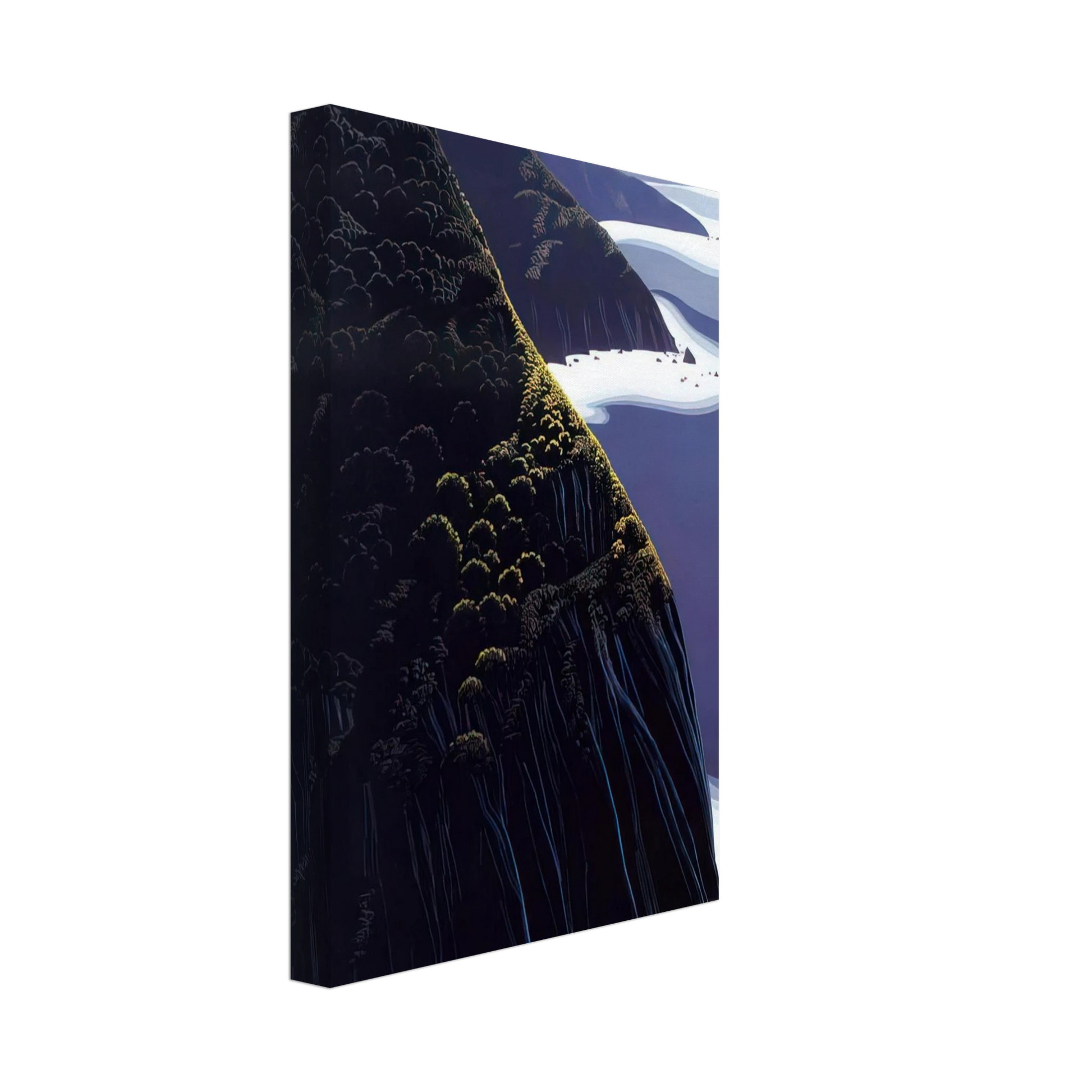 Eyvind Earle - Gray Big Sur Canvas - 40x60 cm / 16x24 inches-canvas