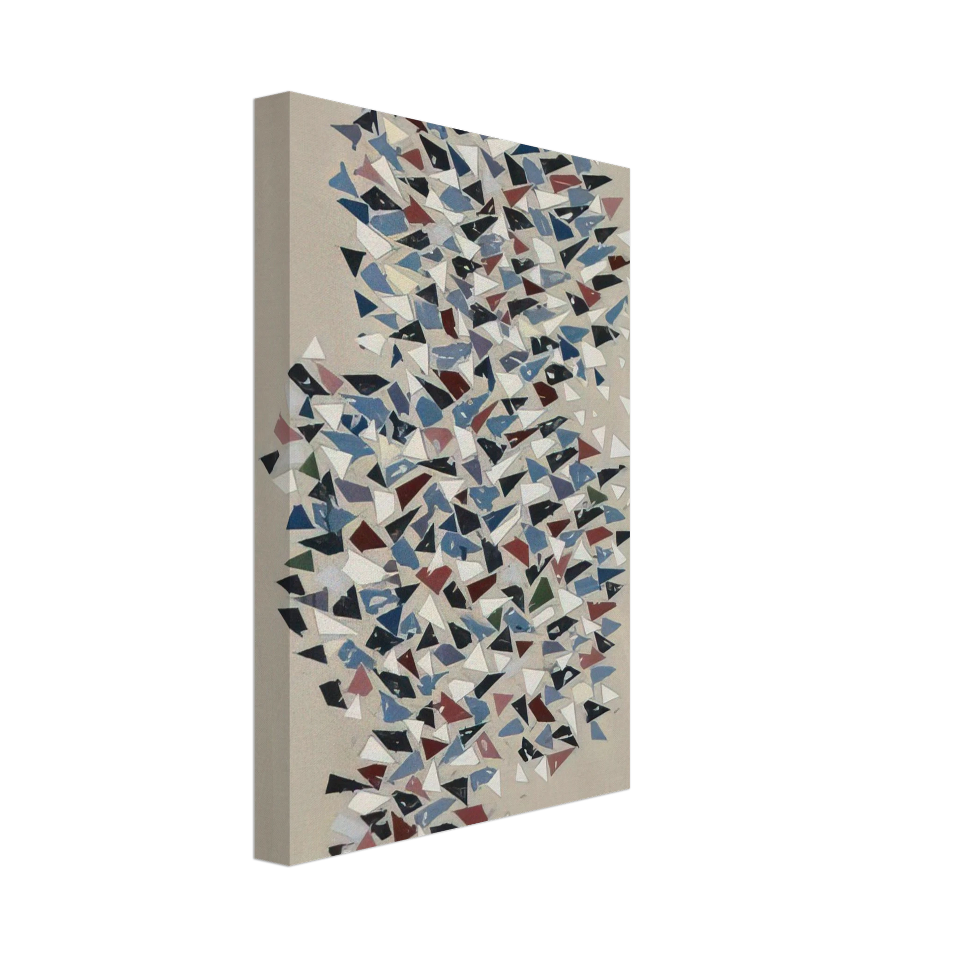 Robert Goodnough - Shapes Group - 1987 Canvas - 40x60 cm / 16x24 inches-canvas