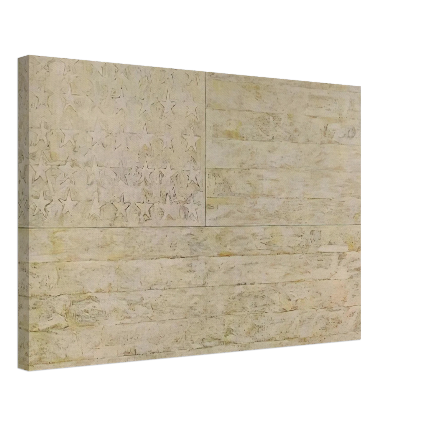 Jasper Johns - WHITE FLAG Canvas - 70x100 cm / 28x40 inches-canvas