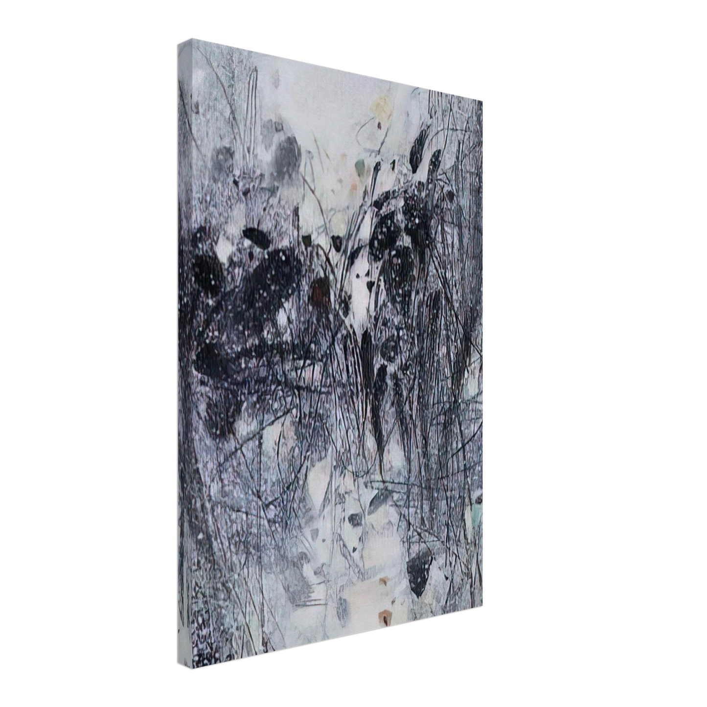 Chu teh Chun - EVOCATION BLEUE 1989 Canvas - 70x100 cm / 28x40 inches-canvas