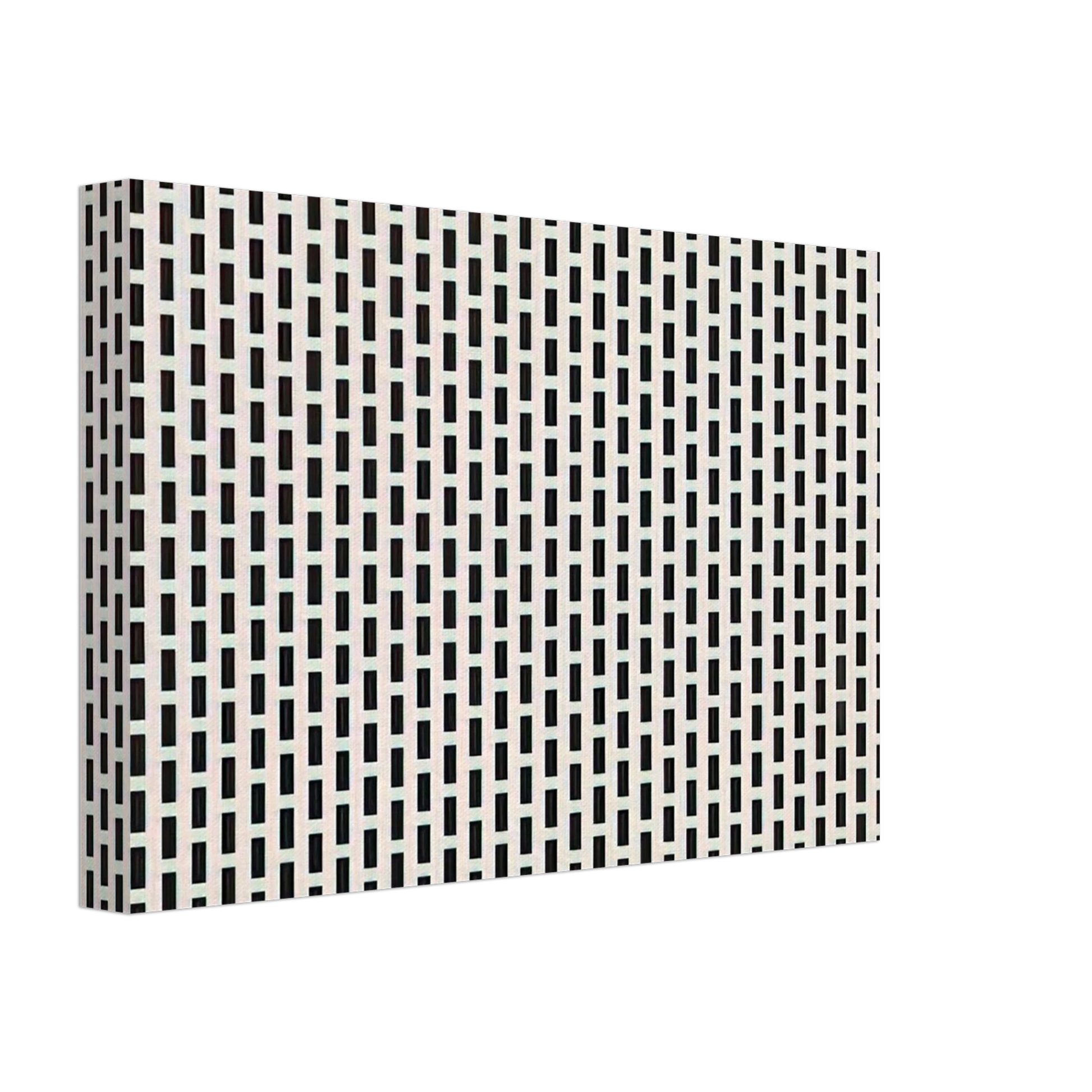 Francois Morellet - 2 trames de carres1 trame de tirets - 1975 Canvas - 40x60 cm / 16x24 inches-canvas