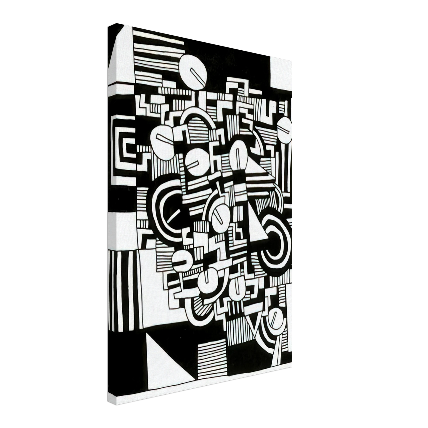 Keith Haring - UNTITLED 1978 Canvas - 40x60 cm / 16x24 inches-canvas