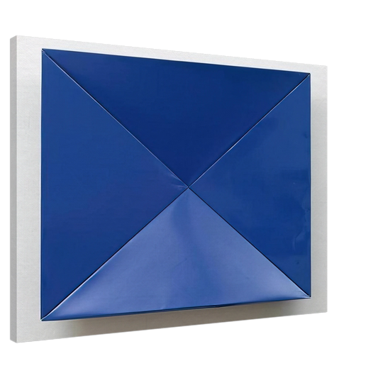 Charlotte Posenenske - Fold - 1965 Canvas - 20x30 cm / 8x12 inches-canvas