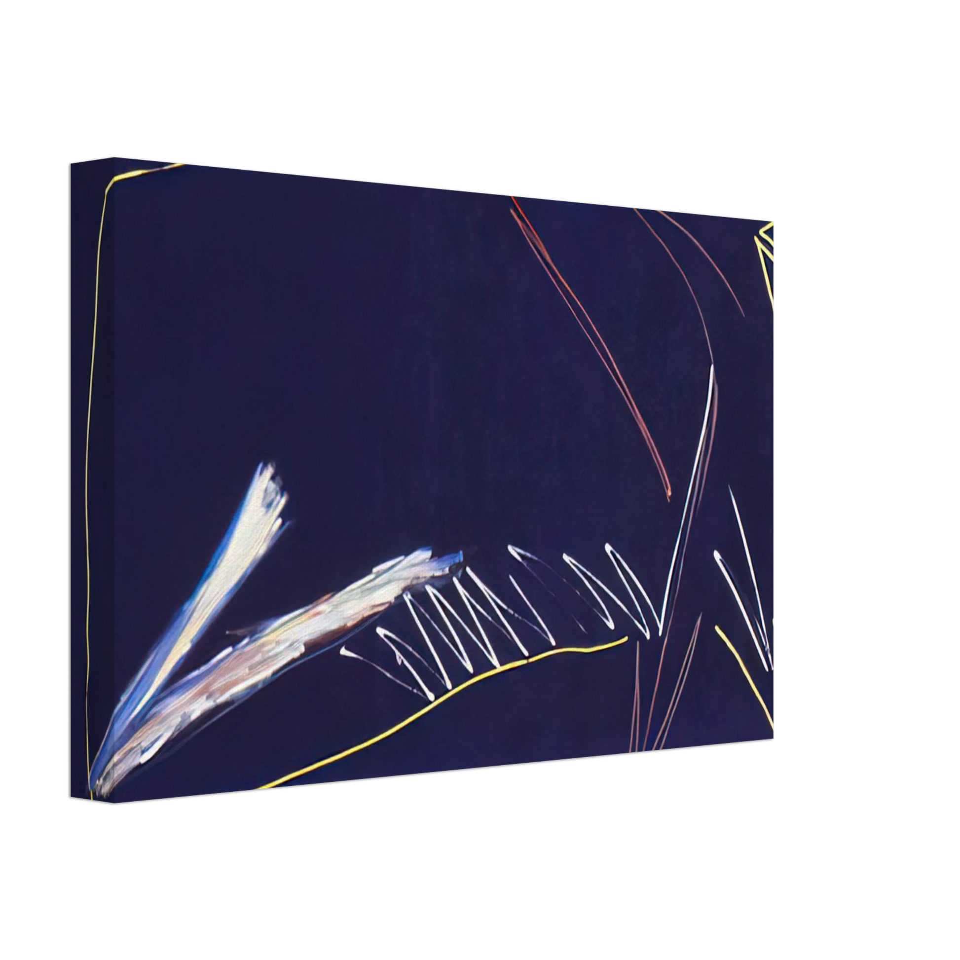 Ronnie Landfield - The Blue Whale - 1973 Canvas - 70x100 cm / 28x40 inches-canvas