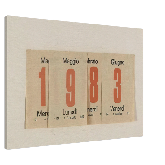 Alighiero Boetti - 1983 Canvas - 20x30 cm / 8x12 inches-canvas