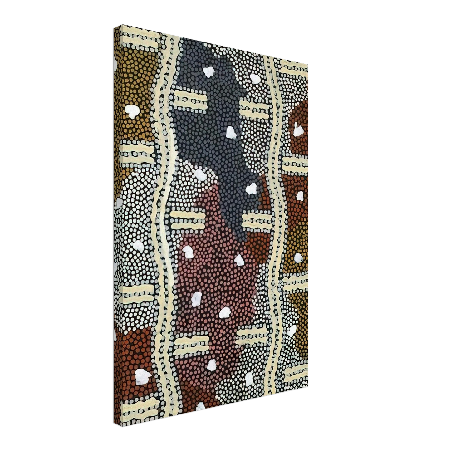 Clifford Possum Tjapaltjarri - Reve Eclair A Mont Wedge - 1994 Canvas - 40x60 cm / 16x24 inches-canvas