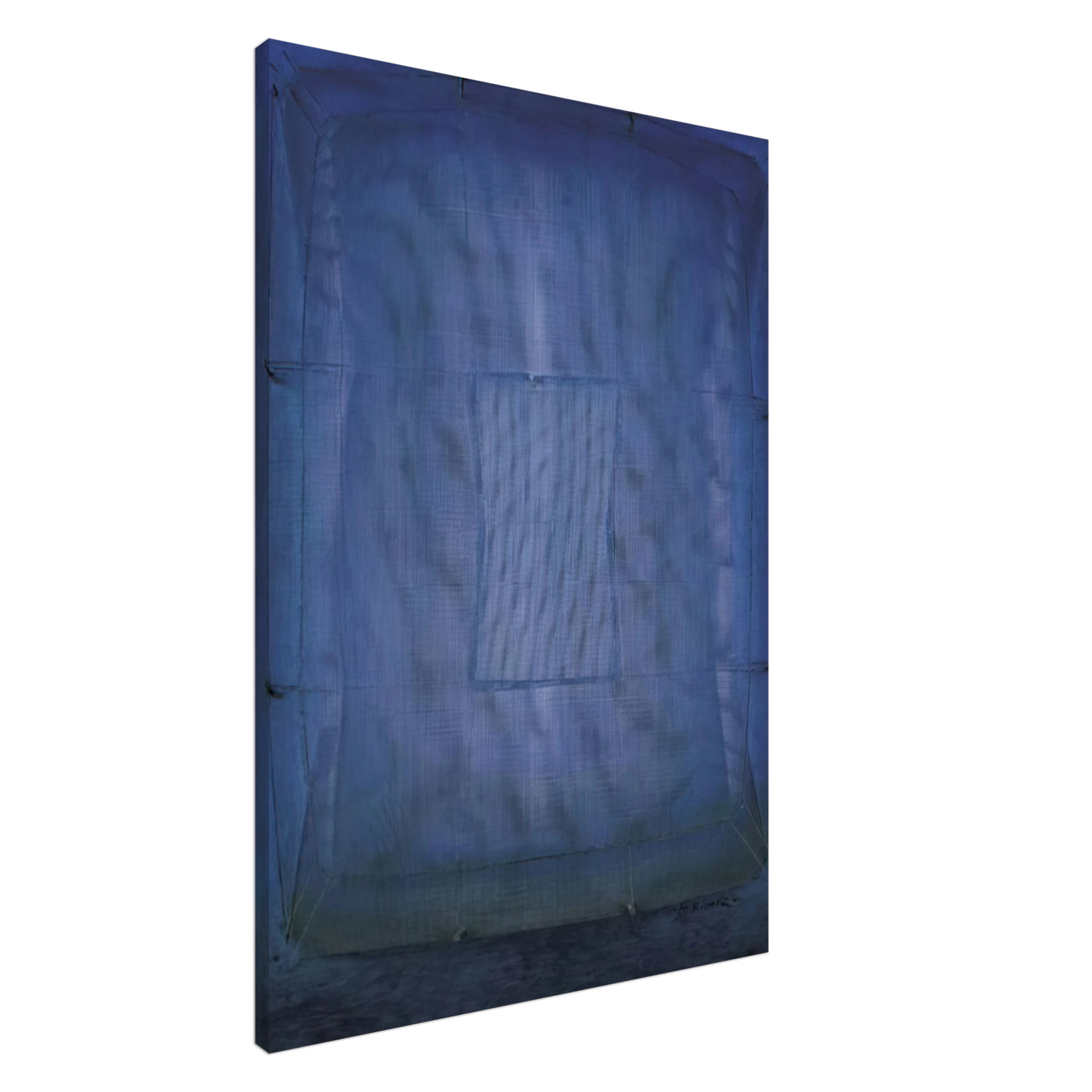 Manuel Rivera - Azul - Art Informel Canvas - 20x30 cm / 8x12 inches-canvas