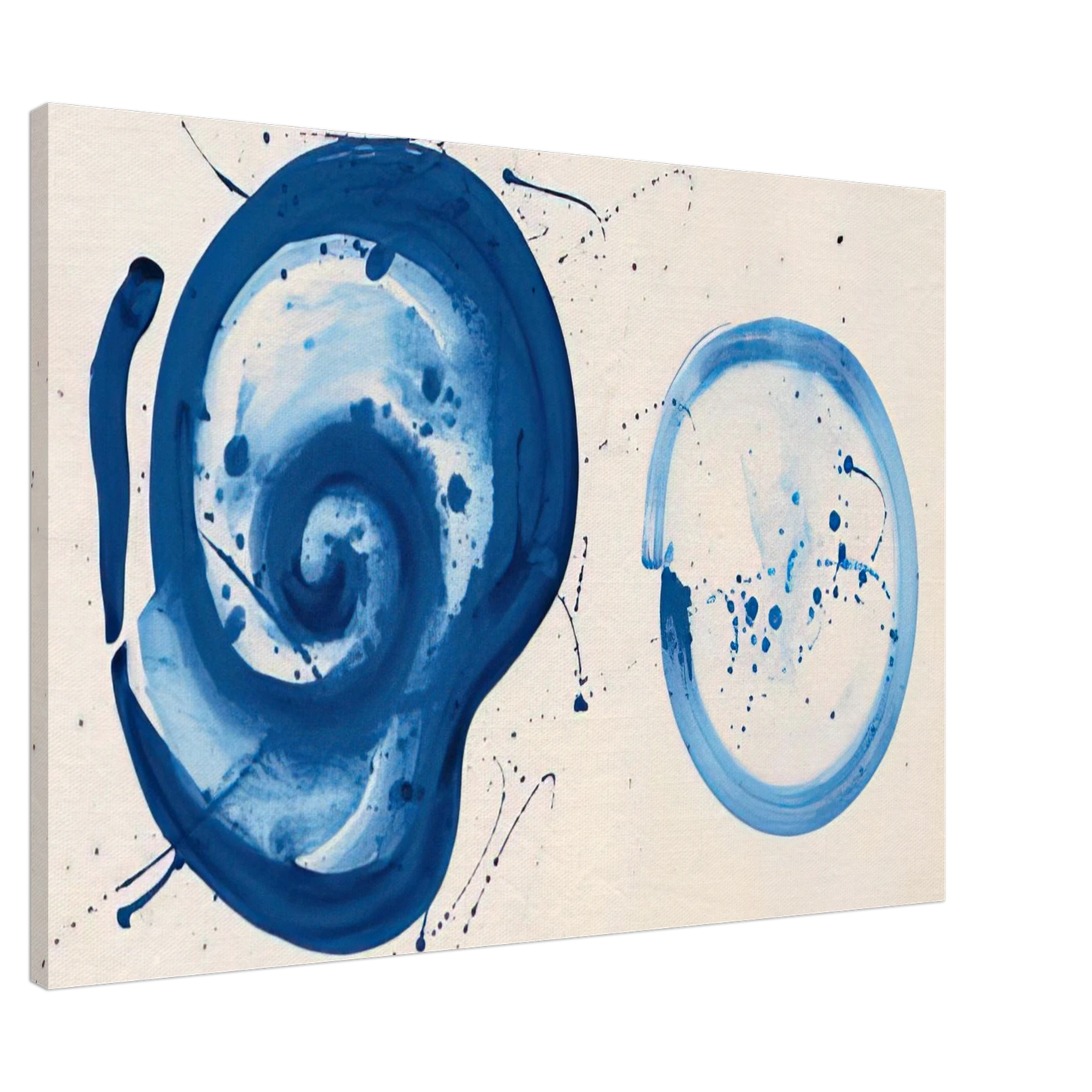 Sam Francis - Composition  Blue Balls  Canvas - 20x30 cm / 8x12 inches-canvas