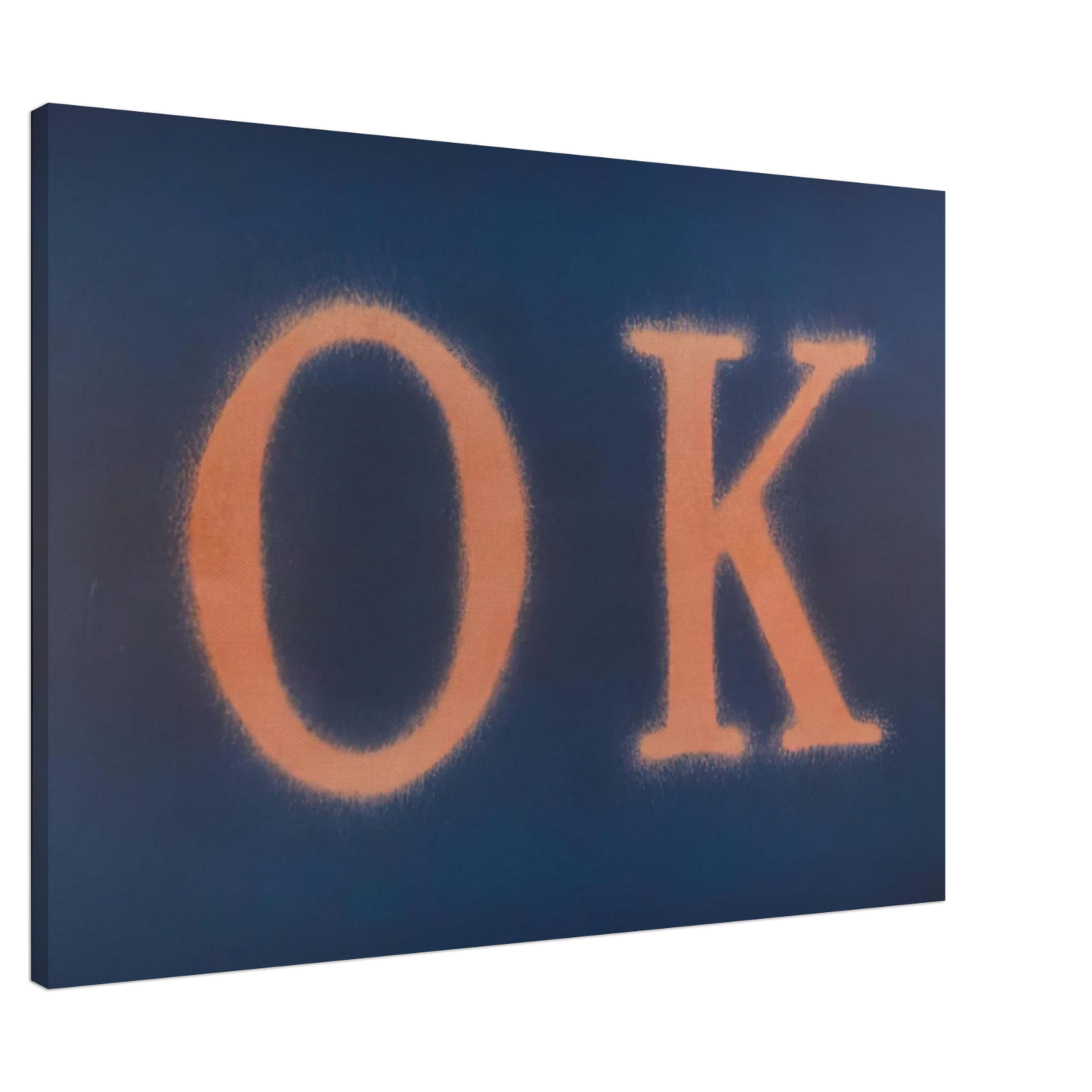 Edward Ruscha - OK STATE I 1990 Canvas - 20x30 cm / 8x12 inches-canvas
