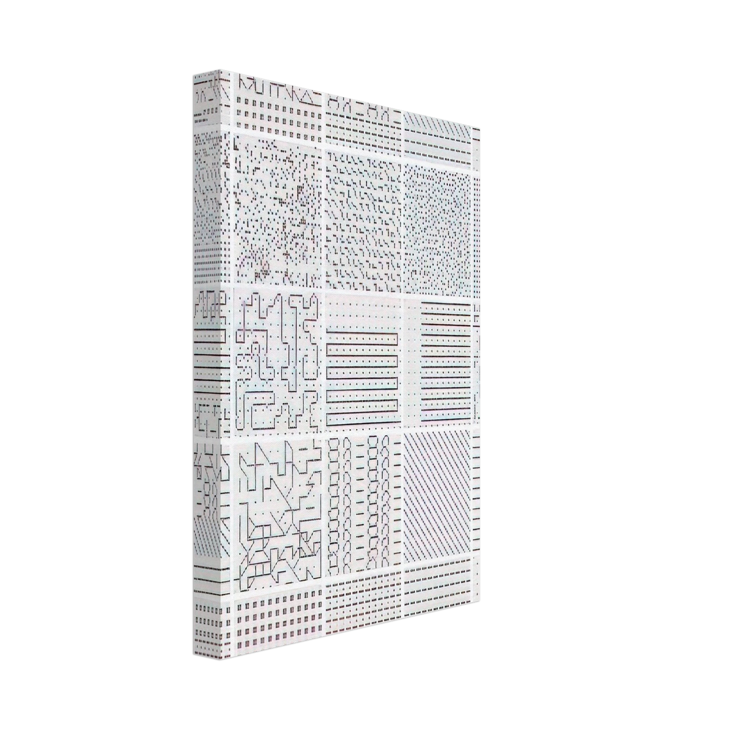 Jennifer Bartlett - Summer - 1972 Canvas - 40x60 cm / 16x24 inches-canvas