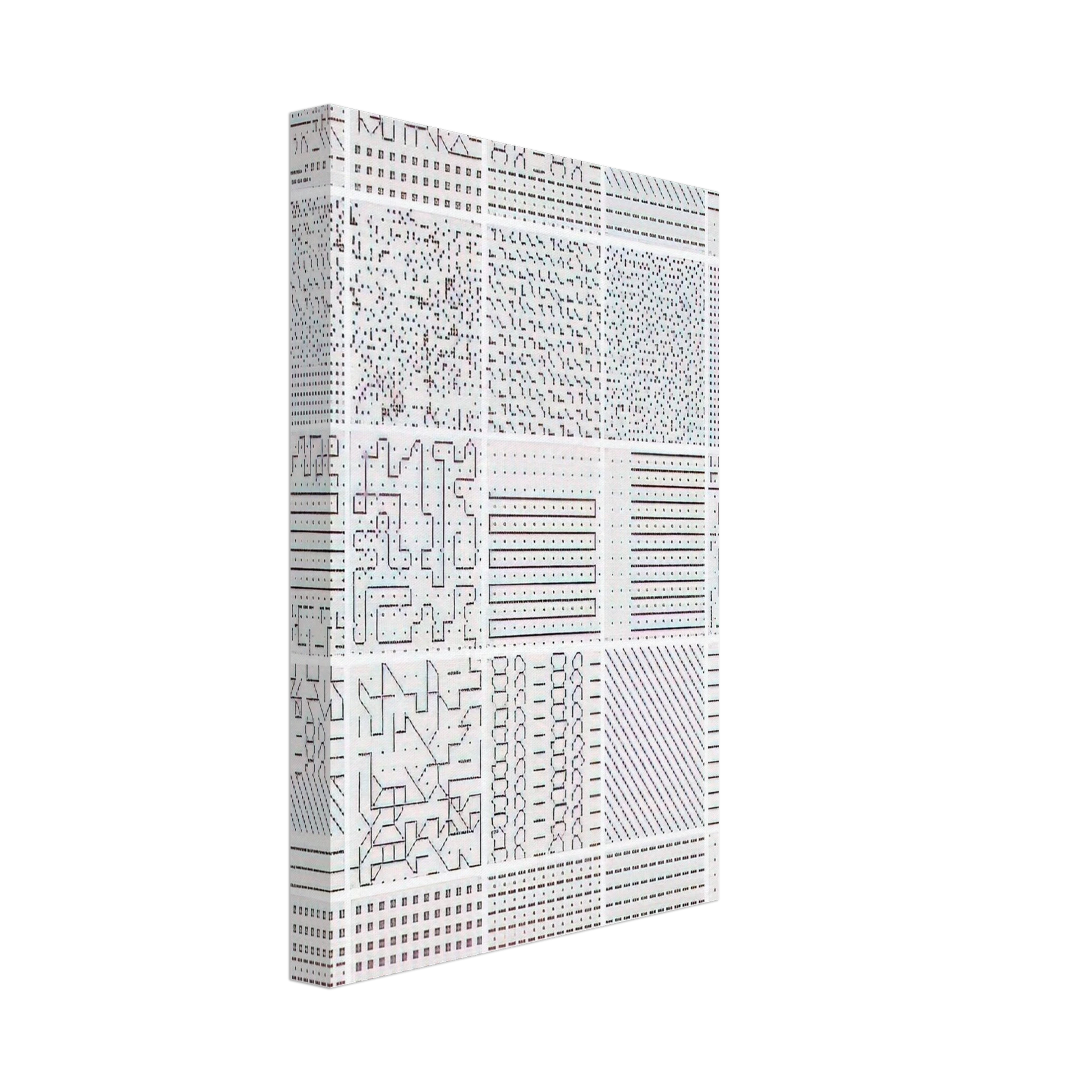 Jennifer Bartlett - Summer - 1972 Canvas - 40x60 cm / 16x24 inches-canvas