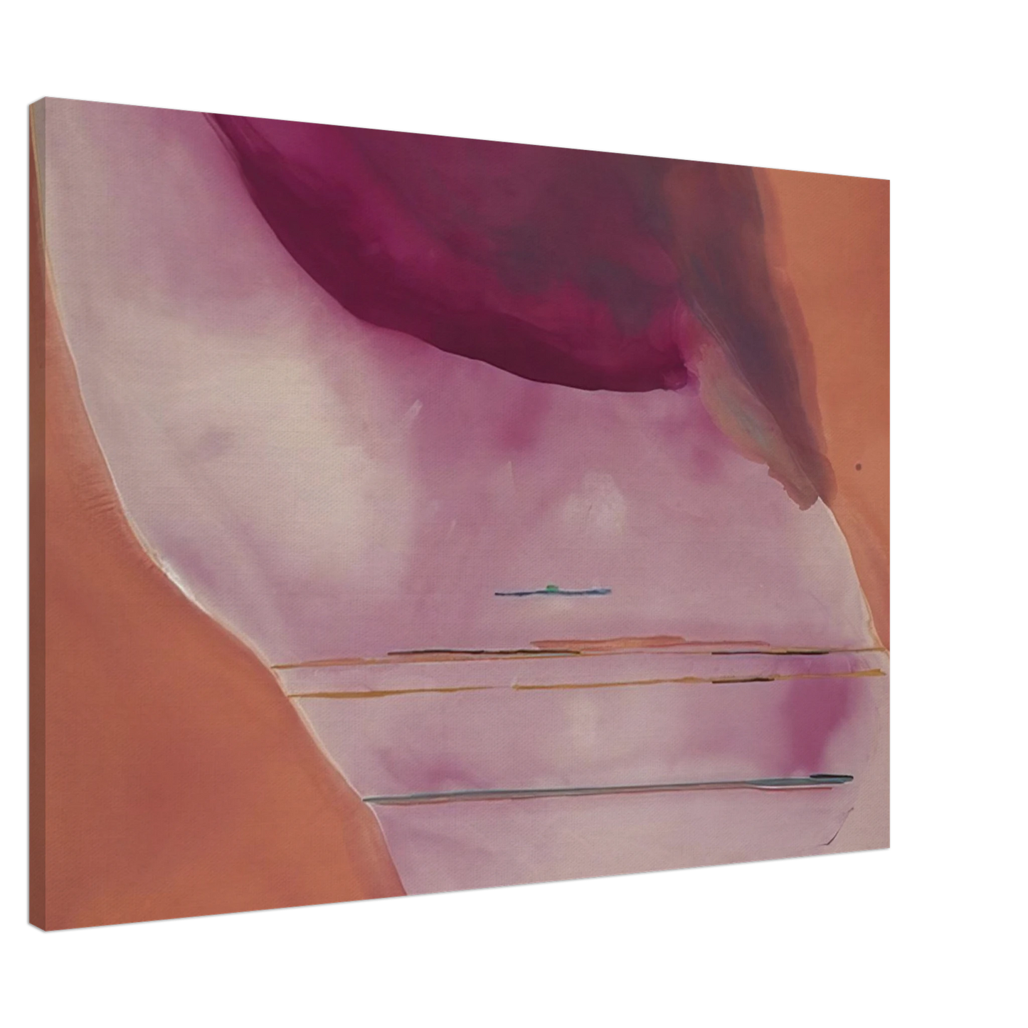 Helen Frankenthaler - Pendulum - 1972 Canvas - 20x30 cm / 8x12 inches-canvas