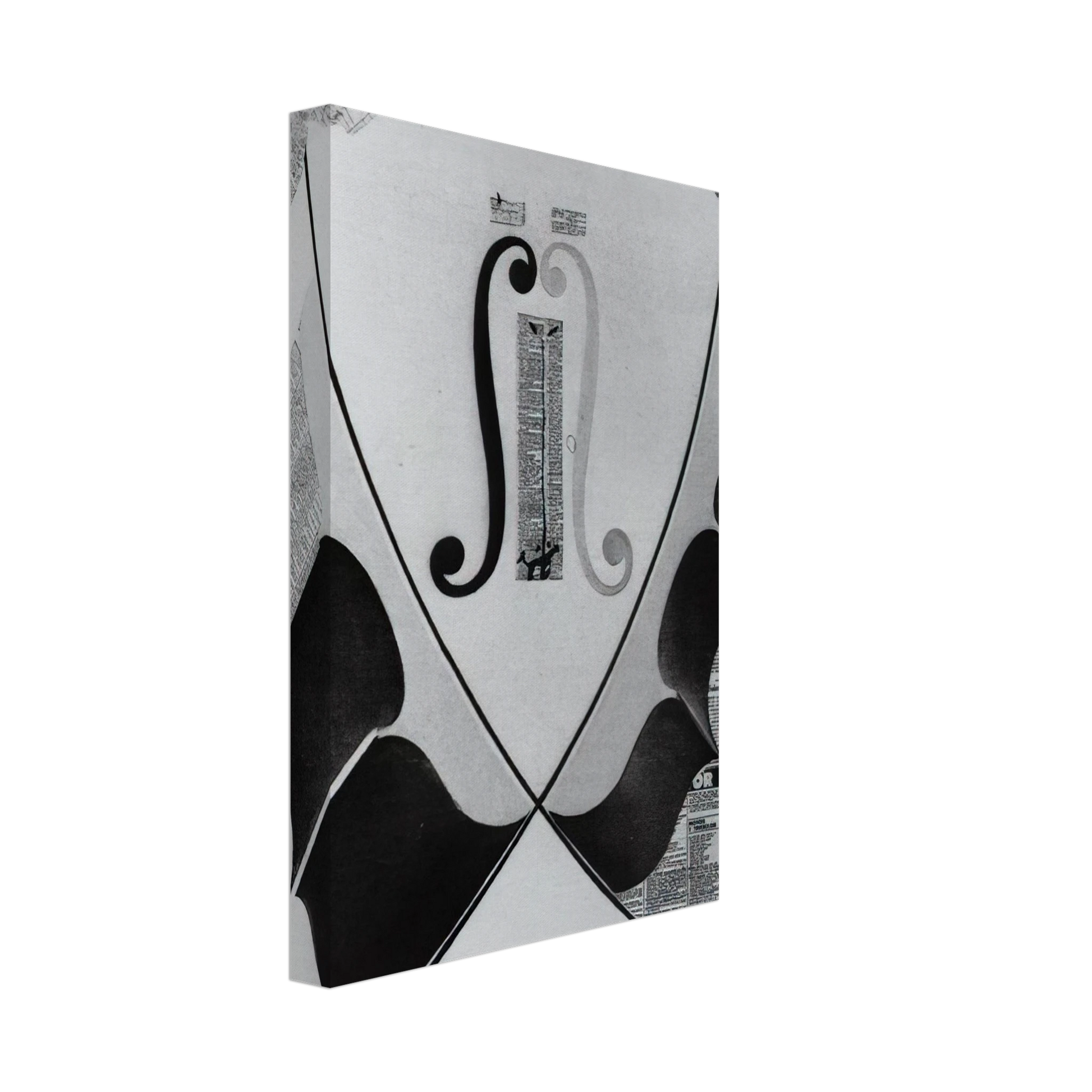 Salvador Dali - UNTITLED HEAD OF A SPANISH NOBLEMAN FASHIONED BY THE CATASTROPHE MODEL FROM A SWALLOW S TAIL Canvas - 40x60 cm / 16x24 inches-canvas