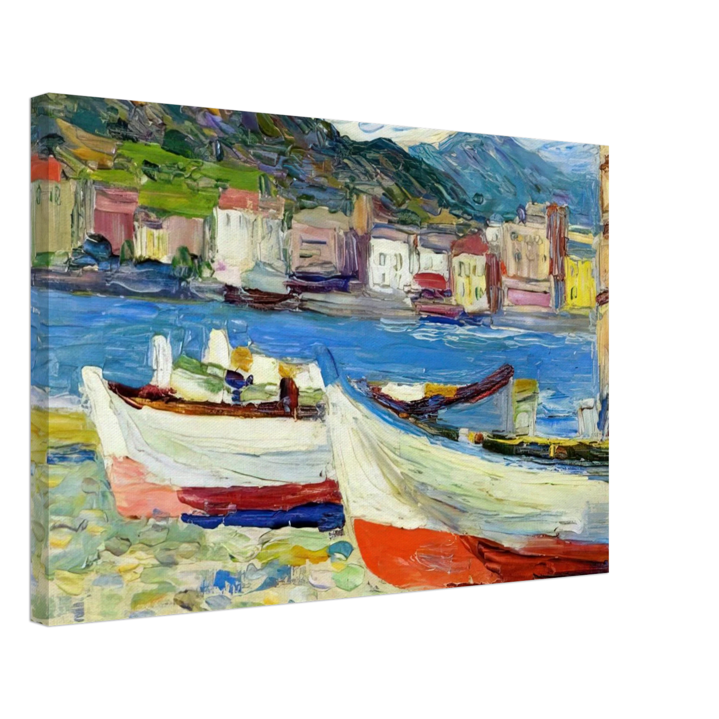 Wassily Kandinsky - RAPALLO BOATS Canvas - 40x60 cm / 16x24 inches-canvas