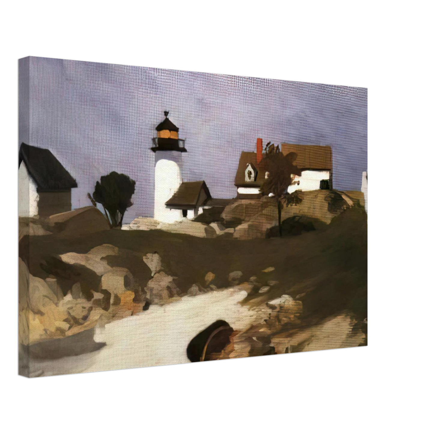 Edward Hopper - Squam Light Canvas - 70x100 cm / 28x40 inches-canvas