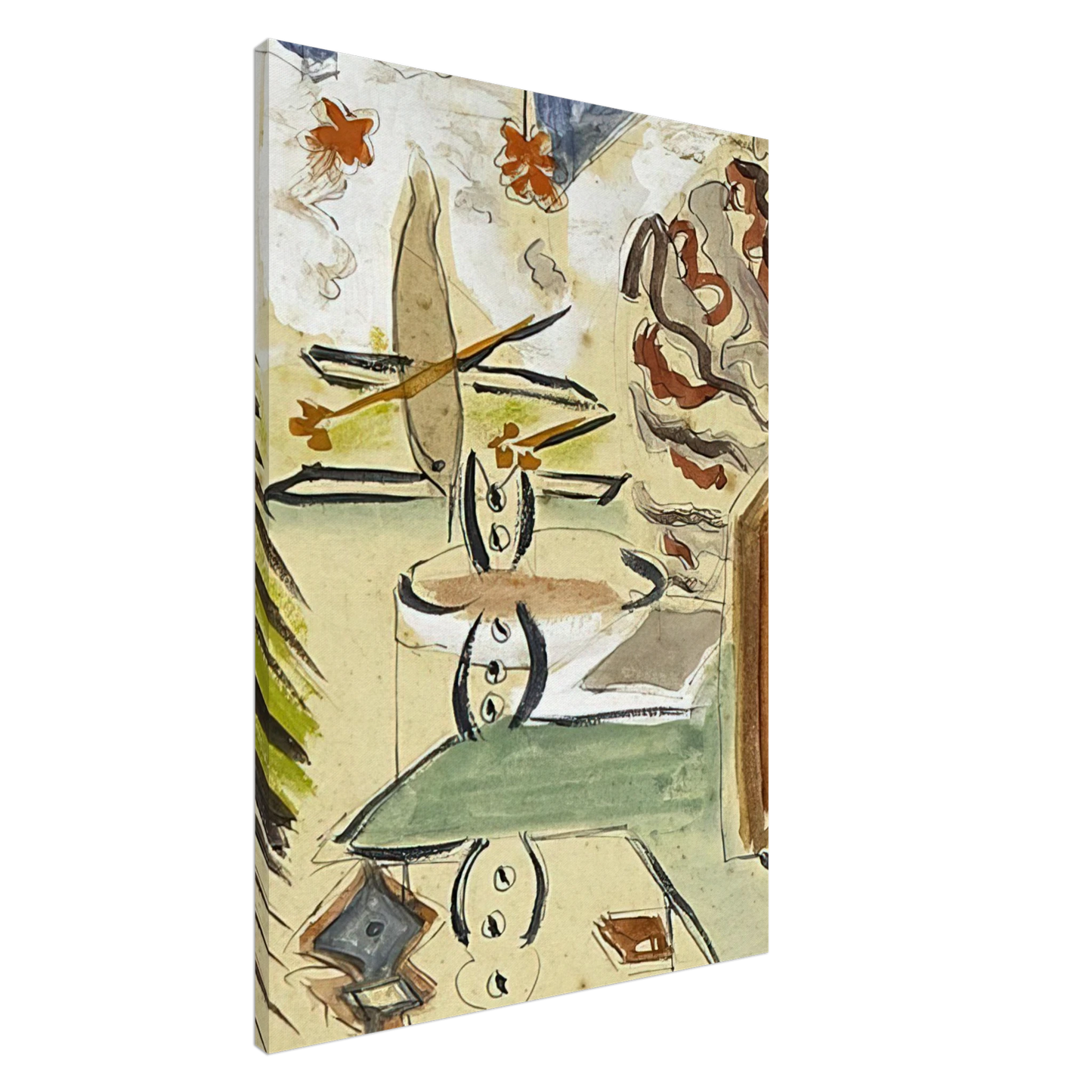 Betty Parsons - Untitled Abstraction - Abstract Expressionism Canvas - 20x30 cm / 8x12 inches-canvas