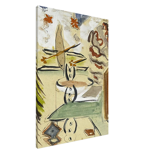 Betty Parsons - Untitled Abstraction - Abstract Expressionism Canvas - 20x30 cm / 8x12 inches-canvas