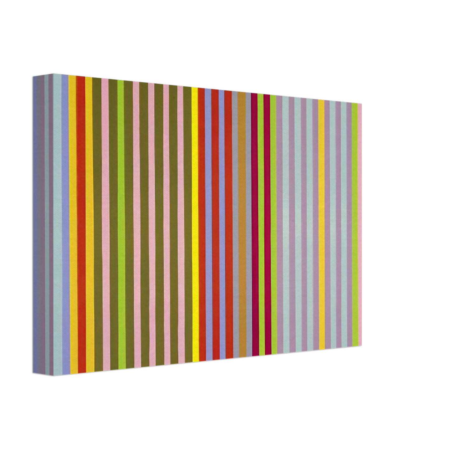 Gene Davis - Apricot Ripple - 1968 Canvas - 40x60 cm / 16x24 inches-canvas