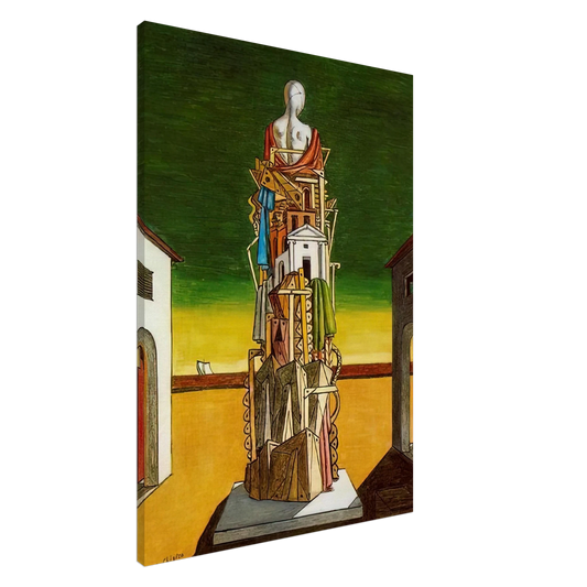Giorgio de Chirico - THE GREAT METAPHYSICIAN 1971 Canvas - 20x30 cm / 8x12 inches-canvas