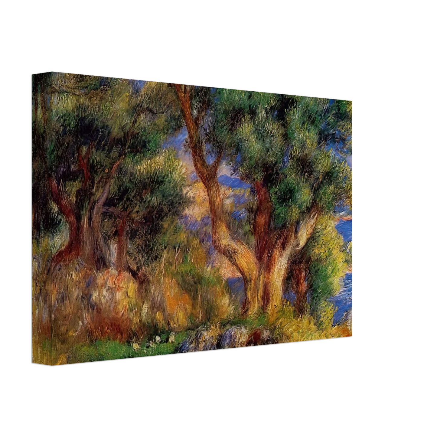 Pierre-Auguste Renoir - Landscape near Manton Canvas - 70x100 cm / 28x40 inches-canvas