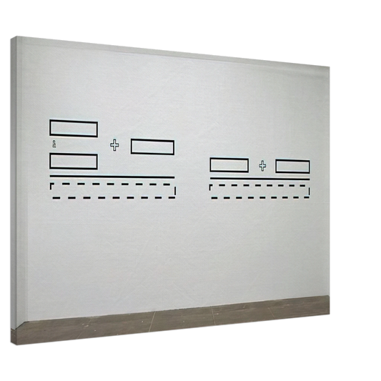 Lawrence Weiner - Untitled - 1991 Canvas - 20x30 cm / 8x12 inches-canvas