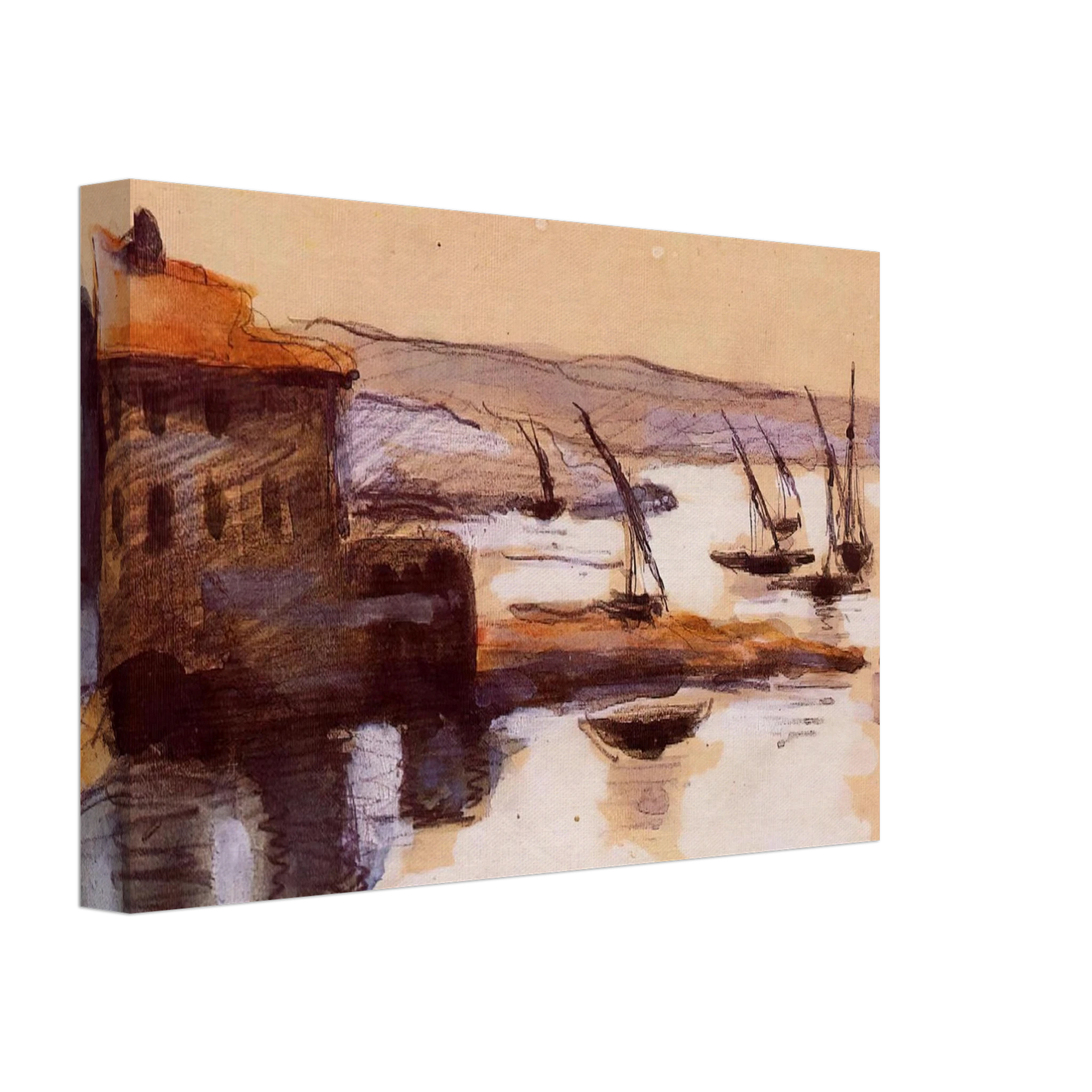 Paul Cezanne - Seascape Canvas - 70x100 cm / 28x40 inches-canvas