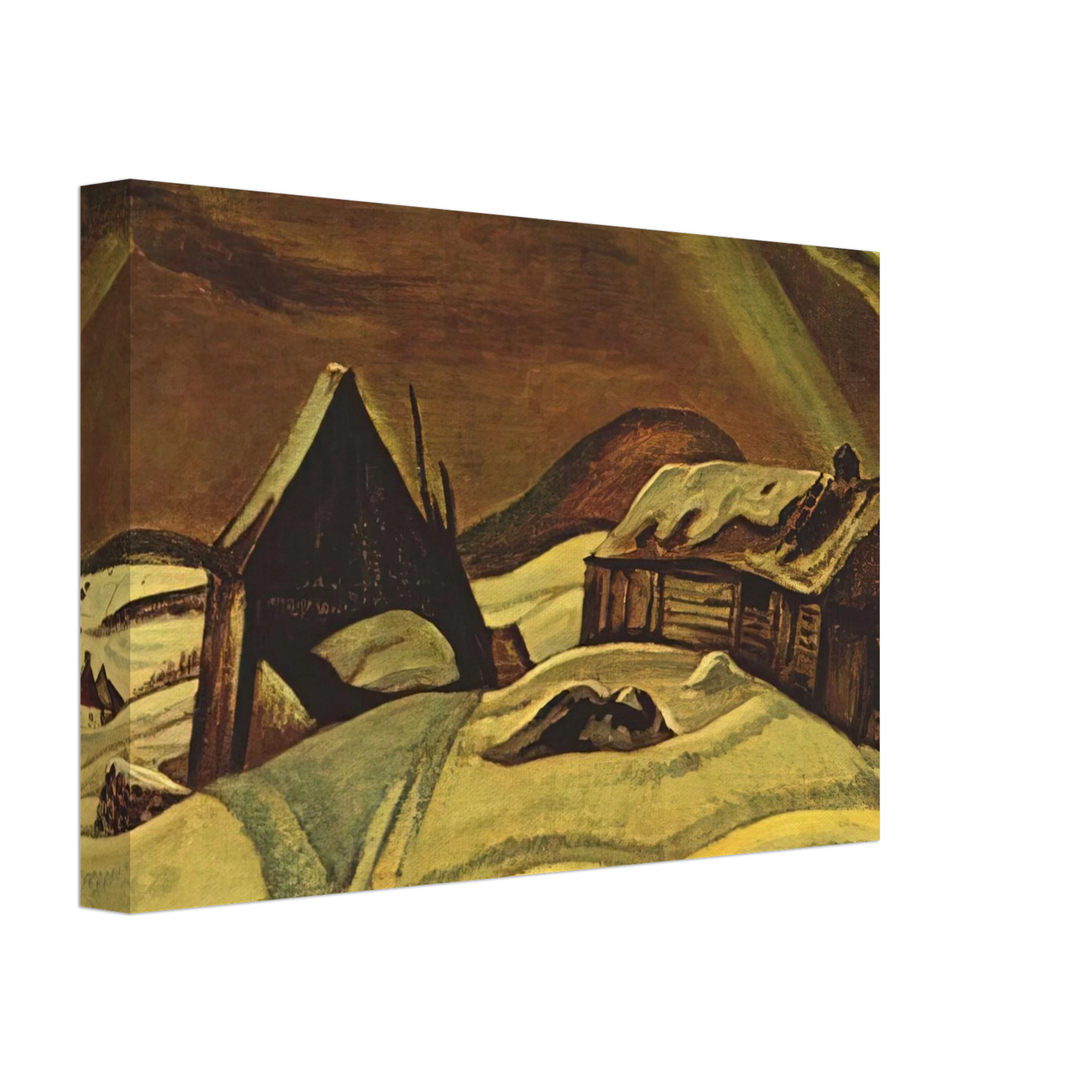 A.Y. Jackson - Grey Day, Laurentians - 1928 Canvas - 70x100 cm / 28x40 inches-canvas