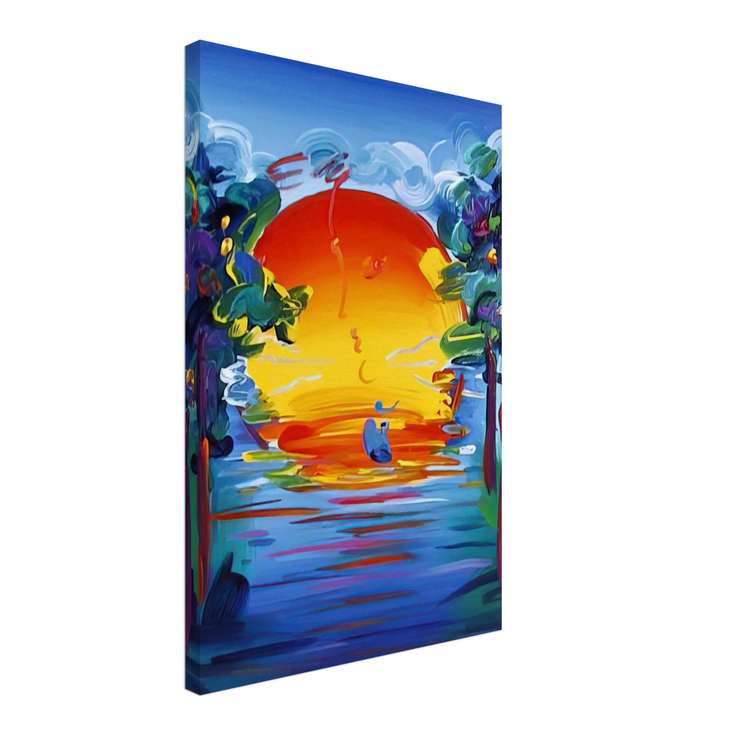 Peter Max - BETTER WORLD 1993 Canvas - 40x60 cm / 16x24 inches-canvas