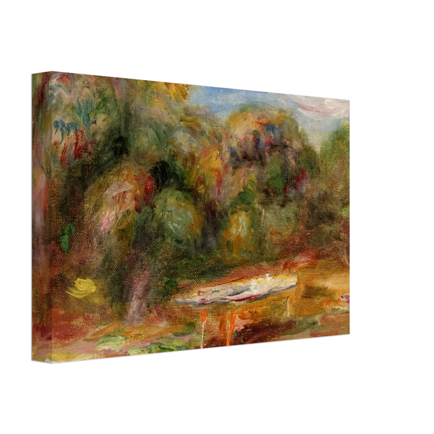 Pierre-Auguste Renoir - In the Garden at Collettes in Cagnes Canvas - 40x60 cm / 16x24 inches-canvas