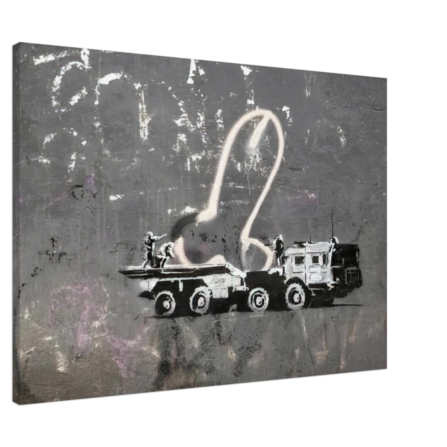 Banksy - KYIV VELYKA ZHYTOMYRSKA 13 2022 Canvas - 20x30 cm / 8x12 inches-canvas