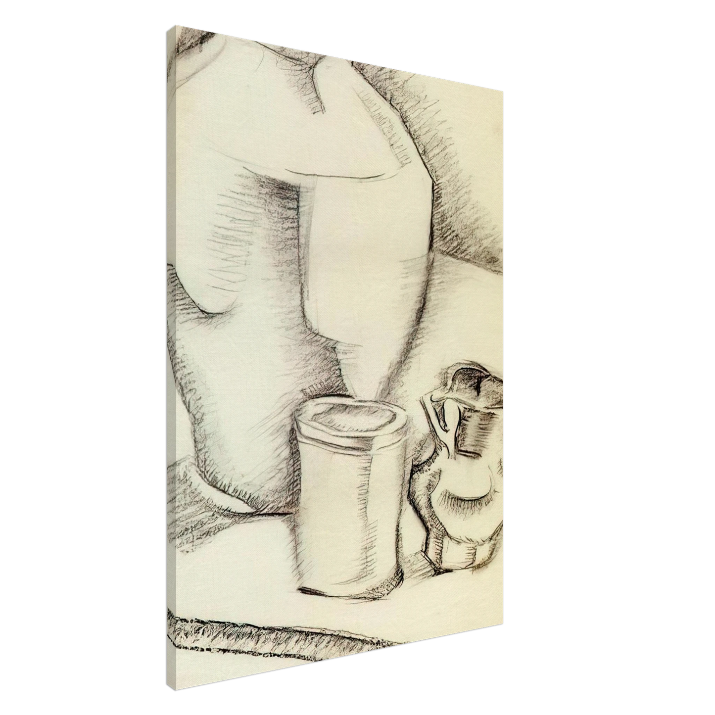 Juan Gris - STILL LIFE WITH GOBLET Canvas - 20x30 cm / 8x12 inches-canvas