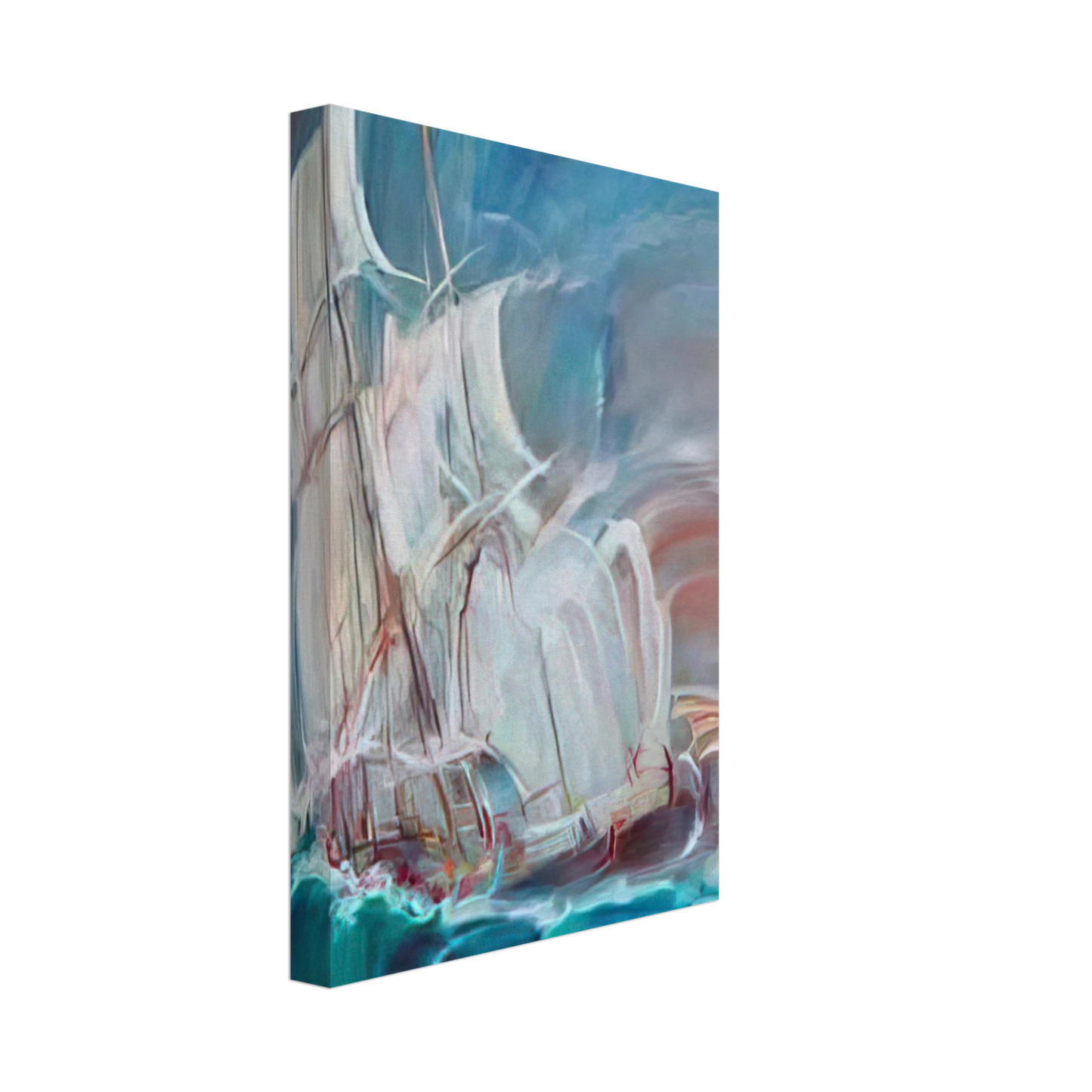 Konrad Zuse - The Great Sail in the Storm Canvas - 40x60 cm / 16x24 inches-canvas