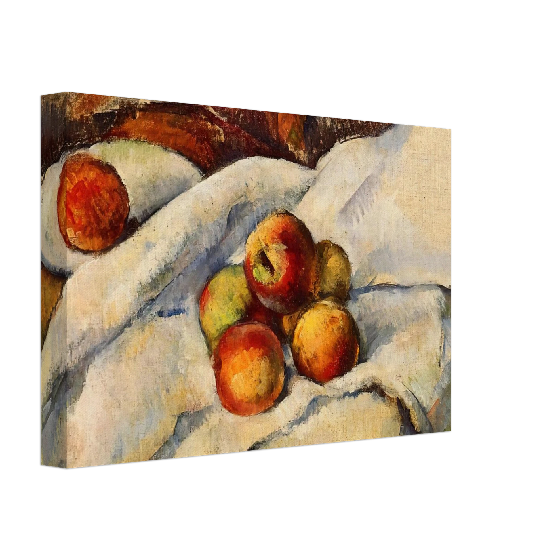Paul Cezanne - Apples on a Sheet Canvas - 40x60 cm / 16x24 inches-canvas