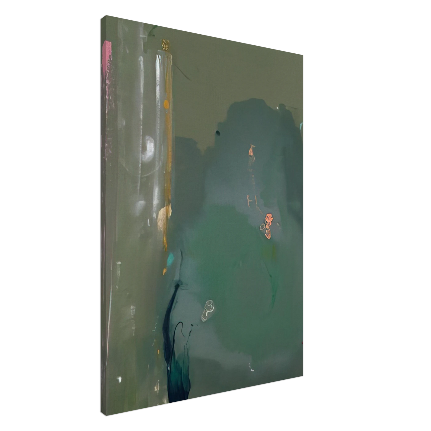 Helen Frankenthaler - Cote d Argent - 1980 Canvas - 20x30 cm / 8x12 inches-canvas