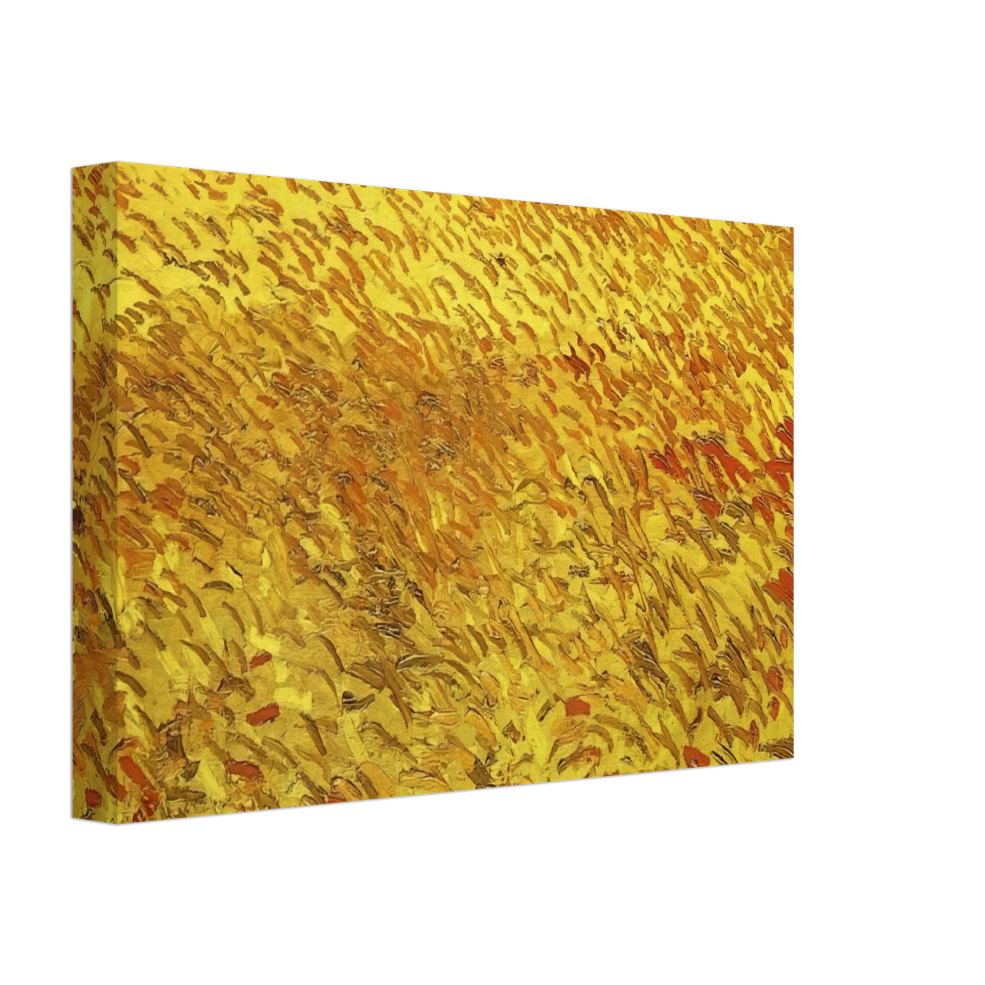 Vincent van Gogh - Summer Evening, Wheatfield with Setting sun Canvas - 40x60 cm / 16x24 inches-canvas