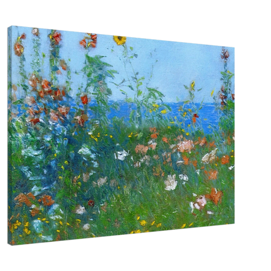 Childe Hassam - Poppies, Isles of Shoals 03 Canvas - 20x30 cm / 8x12 inches-canvas