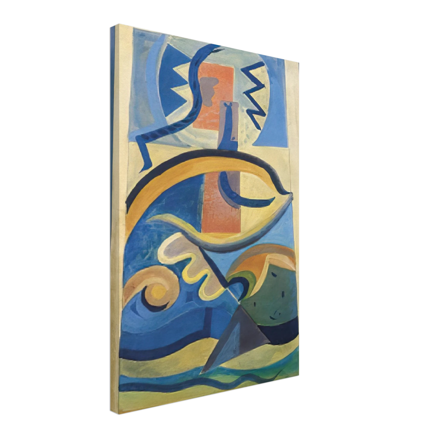 Julius Evola - Untitled - Abstract Art, Dada Canvas - 70x100 cm / 28x40 inches-canvas