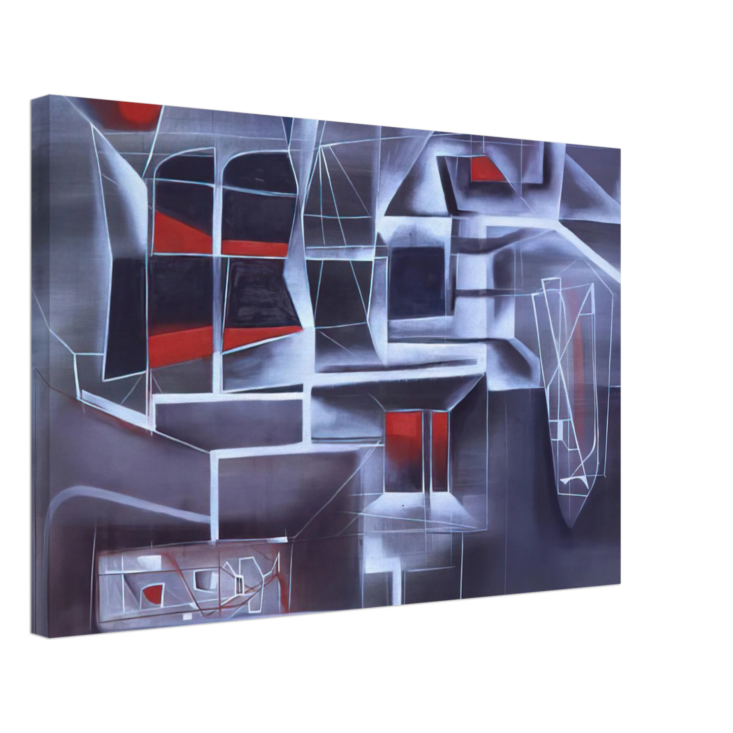 Jimmy Ernst - Night Subway - 1948 Canvas - 40x60 cm / 16x24 inches-canvas