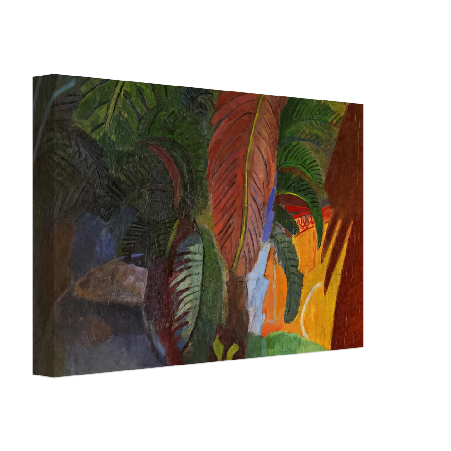 Raoul Dufy - PALM TREES AT MARTIGUES HOMAGE TO GAUGUIN 1910 Canvas - 70x100 cm / 28x40 inches-canvas