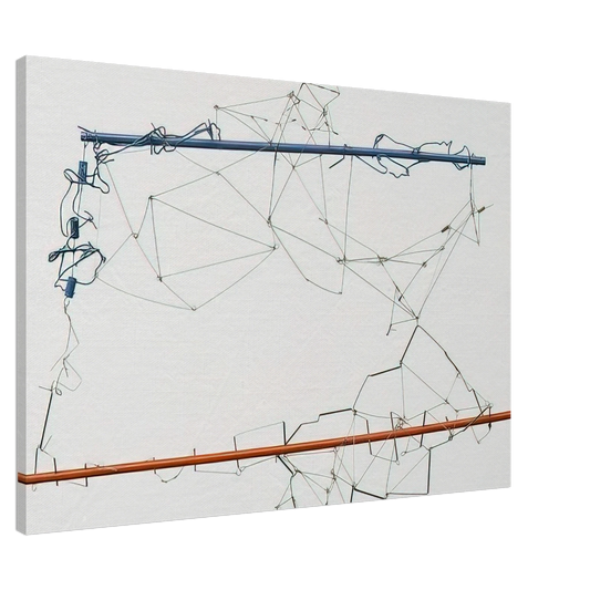 Gego - Drawing without Paper 8425 and 8426 - 1984 Canvas - 20x30 cm / 8x12 inches-canvas