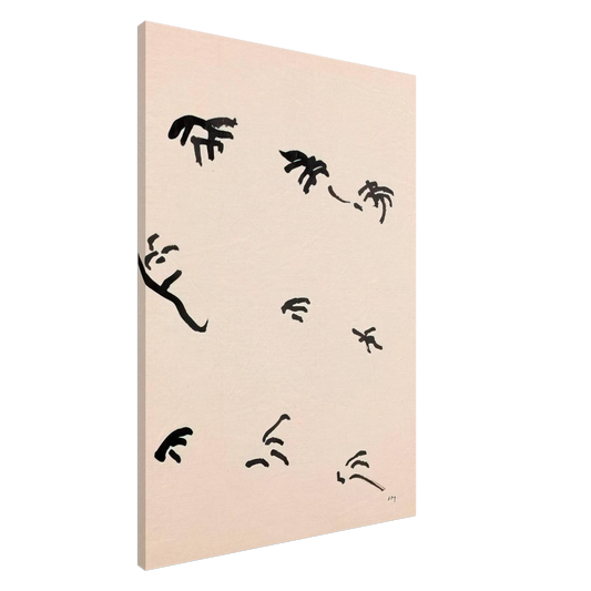 Henri Michaux - Mouvement - 1950 Canvas - 20x30 cm / 8x12 inches-canvas