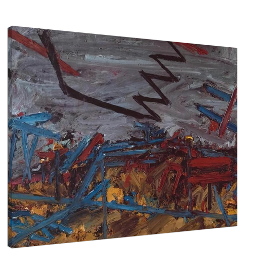 Frank Auerbach - PRIMROSE HILL 1968 Canvas - 20x30 cm / 8x12 inches-canvas