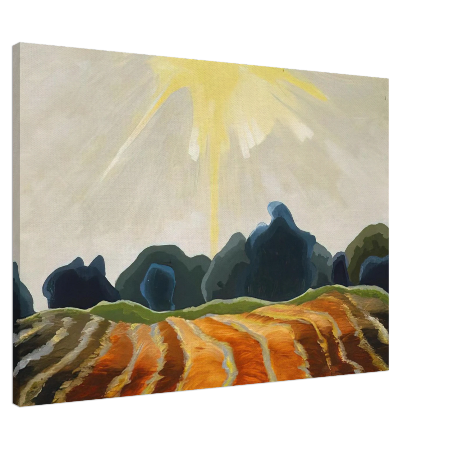 Arthur Dove - Morning Sun - 1935 Canvas - 20x30 cm / 8x12 inches-canvas