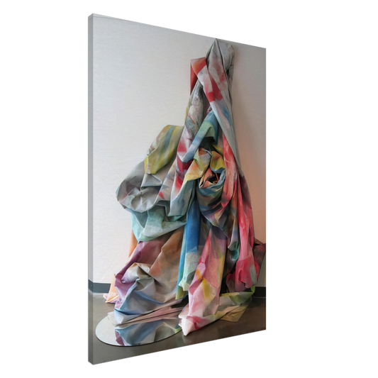 Sam Gilliam - Wall Cascade with Mirror Canvas - 20x30 cm / 8x12 inches-canvas