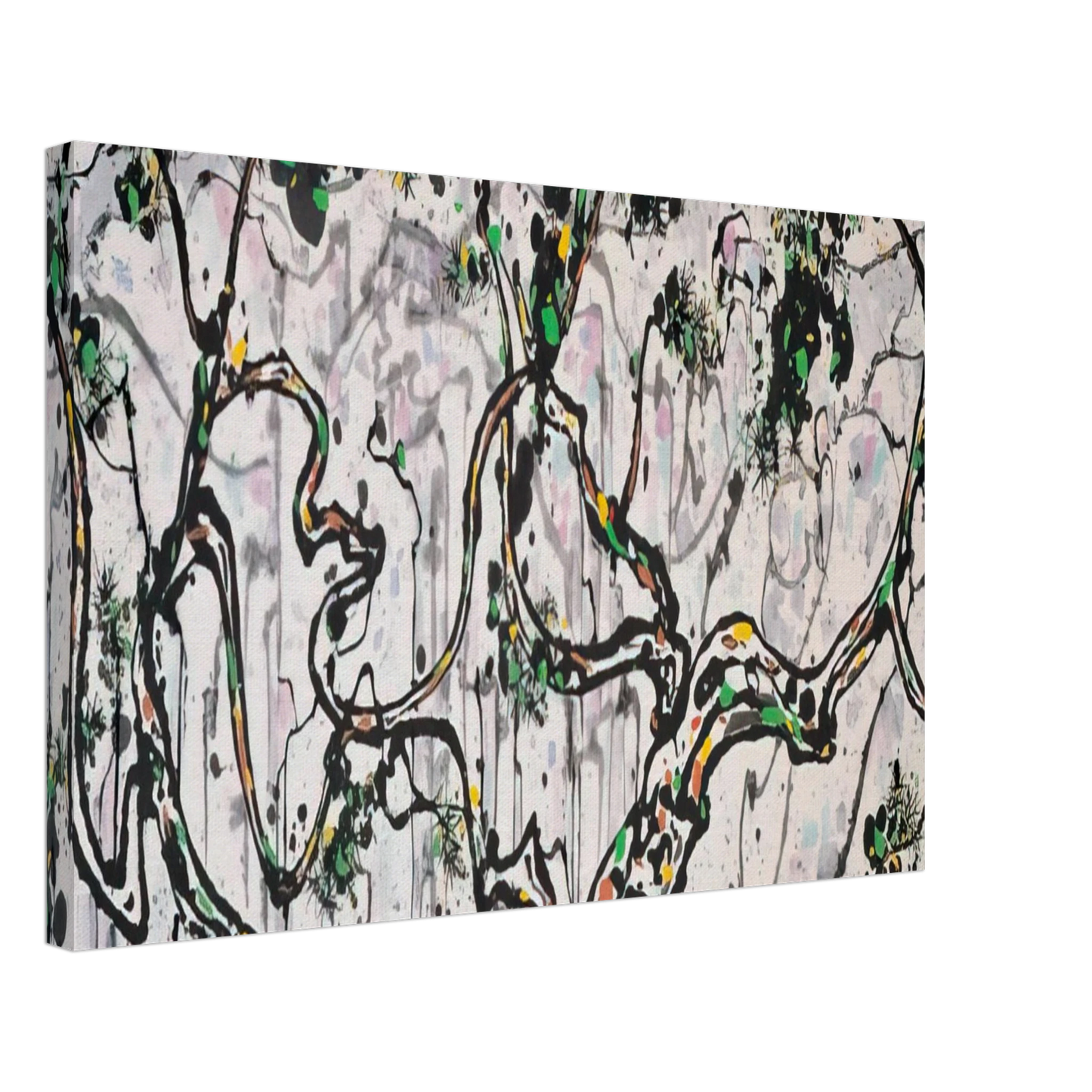 Wu Guanzhong - The Hua Mountains at Sunset - 1997 Canvas - 40x60 cm / 16x24 inches-canvas