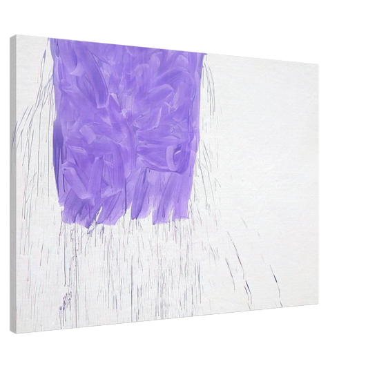 Michel Majerus - Violet - 1997 Canvas - 20x30 cm / 8x12 inches-canvas