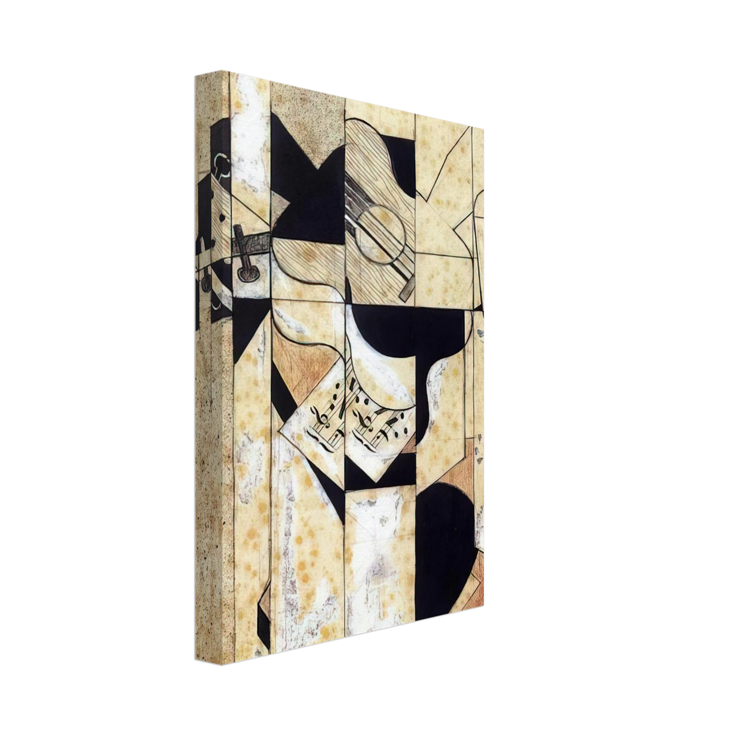 Juan Gris - GUITAR AND GLASS 1912 Canvas - 70x100 cm / 28x40 inches-canvas